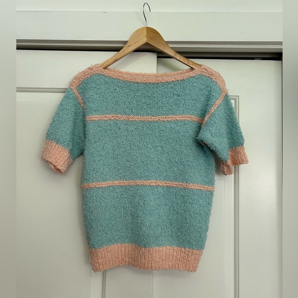Vintage Handcrafted Short Sleeve Sweater - Size S - Picture 1 of 3
